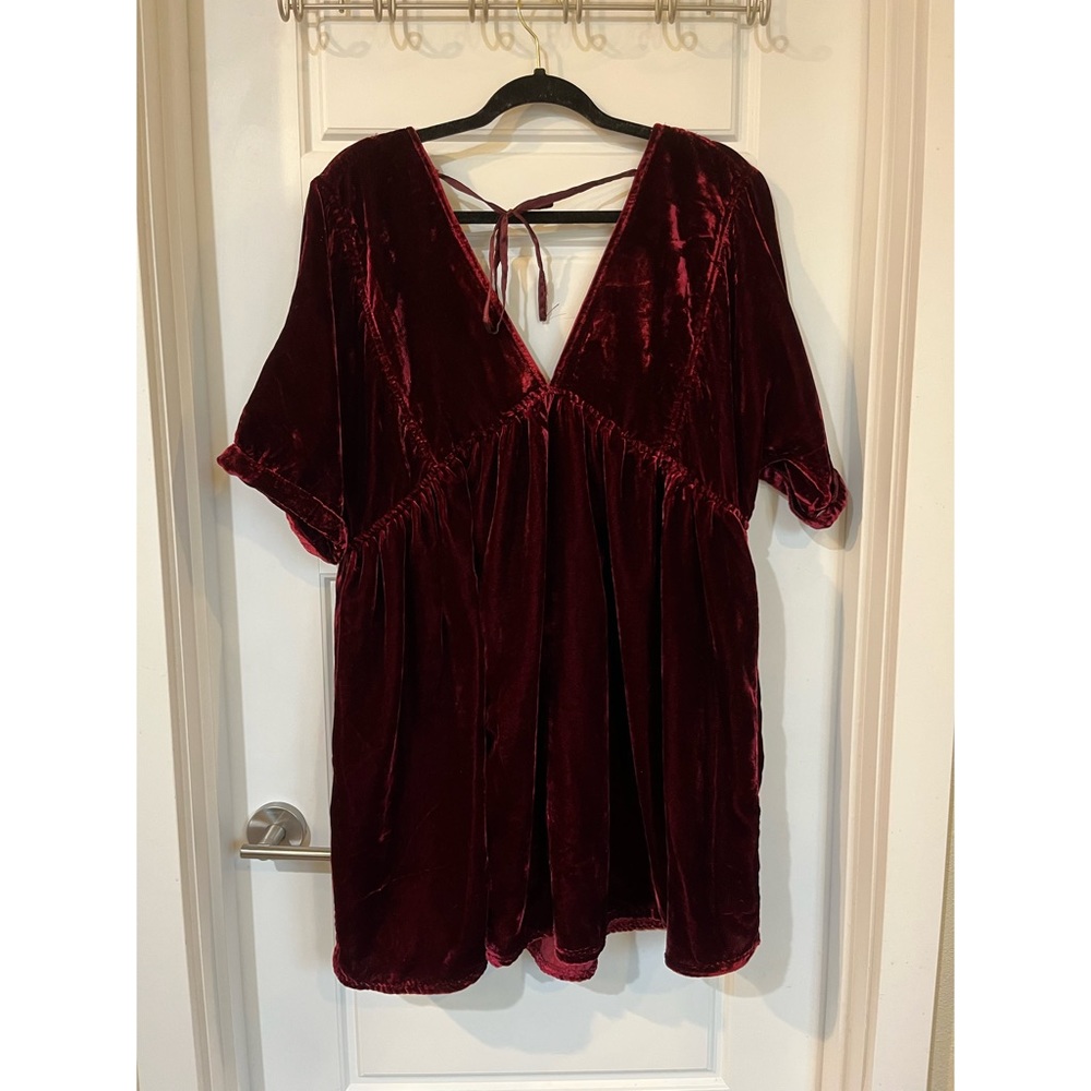 Free People Ivy Velvet Mini Dress